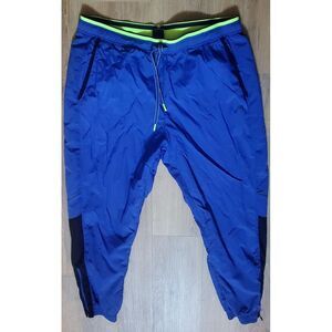 Russell Track Pants Royal Blue & Green Ankle Zippers Weatherproof Men's XL 40-42